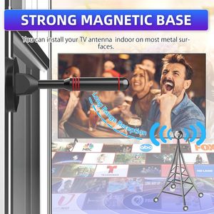 2025 HD trong nhà thông minh TV Antenna với mạnh mẽ cơ sở từ tính 360 dài phạm vi tiếp nhận cao đạt được chiều dài cáp 3m - Product Image 3