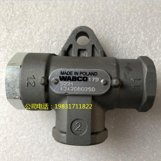 WABCO factory two-way check valve 4342080290 4630131120 4630131140 tee ...