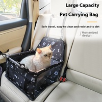 Alfombrilla de asiento de seguridad para gatos y perros antisuciedad de patrón sólido ecológico, camas para mascotas de viaje en coche al aire libre embaladas en cartón
