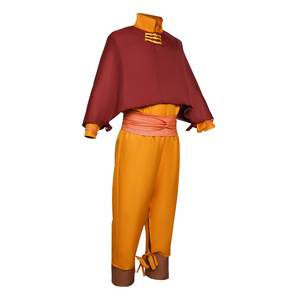 Disfraz de Cosplay de Avatar Bumian Ang, Conjunto de Pantalones Rojo Anaranjado, Traje de Juego de Rol de Anime, Estilo Urbano Primavera 2024 - Product Image 5