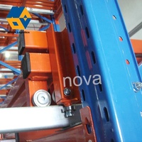 NOVA Warehouse Support de stockage en métal à usage intensif, rayonnage d'affichage bleu orange Systèmes de rayonnage push back Rayonnage à palettes d'entrepôt