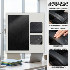 Parches de Cuero Adhesivos Abendo Invisible Repair, Parches de Cuero PU para Reparar Rasgaduras en Asientos de Auto, Sofás, Muebles, Chaquetas y Bolsos - Product Image 1