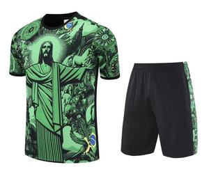 Camiseta de Fútbol de Brasil al por Mayor CW, Camisetas de Fútbol Personalizadas, Camiseta de Fútbol de Poliéster Sublimado de Producción Tailandesa para Aficionados - Product Image 1