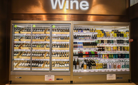 Réfrigérateur de présentation pour supermarché Carrier 1,3 mètre, pour fruits, légumes, boissons, réfrigérateur de présentation, congélateur