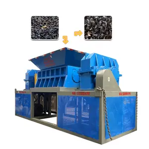 Restreifen-Recyclingmaschine alter Kautschuk Kunststoff Material Zerkleinerungsmaschine Shredder