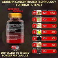 Capsules de Maca et d'Extrait de Poivre Noir en Gros – Puissant Tonifiant, Santé Immunitaire, Croissance Capillaire, Qualité Alimentaire Naturelle pour Hommes