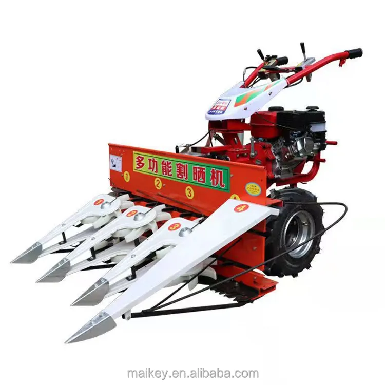 Farms Rice Corn Soybean Pepper Sesame Reed Harvester Reapers Hand Control Reaper Binder Mini Combine Harvester