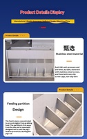 Mangeoire double face pour élevage porcin, abreuvoir robuste pour bétail, équipement durable pour l'élevage de porcs