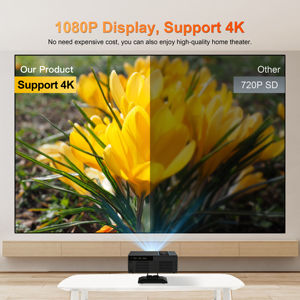 YDH-X6 Mini 4K Chiếu T950S 1200 ANSI 2 + 16G Android 13 Bằng Giọng Nói Điều Khiển Từ Xa 120 Inch Tự Động Tập Trung Home Video Máy Chiếu Di Động - Product Image 5