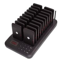 Système de téléavertisseur de restaurant CTP320 avec 20 téléavertisseurs à vibration, système d'appel client, système de téléavertissement sans fil pour café, bar, hôtel