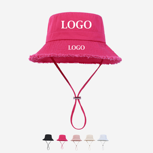 Cappello da <span class=keywords><strong>Pescatore</strong></span> Personalizzato con Ricamo 3D a Tinta Unita, Fiocchi e Cartoni Animati, a Tesa Larga, in Denim e Flanella - Product Image 1