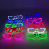 Lunettes de soleil en plastique à prix de gros pour mariage, accessoires de costume, bar, danse, nuit, clignotantes, néon, rectangulaires