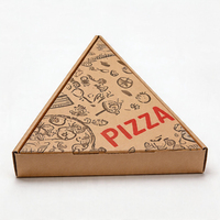 Boîtes d'emballage en carton ondulé avec logo personnalisé pour aliments, boîte à pizza en carton avec laminage mat pour pizza et fruits de mer