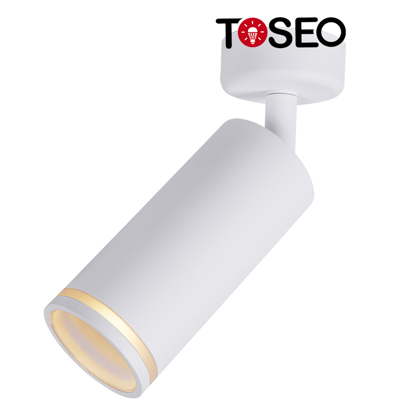 GU10 Pure Aluminum LED Ceiling Spotlights 7w Adjustable White / Black