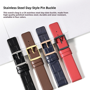 Cinturino in Vera Pelle di Ricambio per <span class=keywords><strong>Orologi</strong></span> <span class=keywords><strong>CK</strong></span> (Modelli K2Y211/K2G211/K2M23) - 20mm/22mm, Morbido e Confortevole - Product Image 2