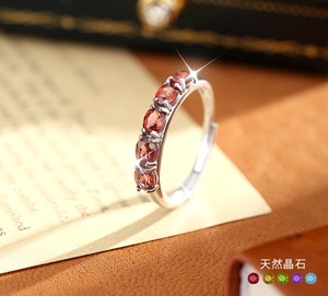 9 Best Selling 925 Silver White Gold Plated Color Gemstone <b>Ring</b> Adjustable 3*4mm Oval Cut Natural Stones Stack Jewelry <b>For</b> <b>Girls</b> - Product Image 2