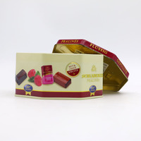 Boîte octogonale durable en fer blanc de qualité alimentaire, vente en gros, usine, boîte de rangement métallique pour chocolat, biscuits, bonbons, papeterie, emballage