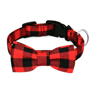 Collar de perro con pajarita para mascota, colorido, ajustable, escocés, tartán, clásico, a cuadros, patrón escocés - Product Image 3