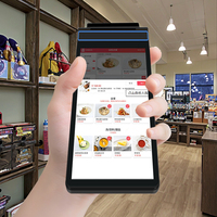 Dernier système de paiement portable de 8 pouces tout-en-un système Android Kiosques de paiement mobile NFC Caisse enregistreuse Pos Machine de paiement pour boutique