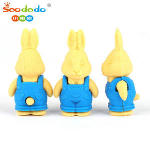 Soododo các loại bánh sinh nhật bên giá rẻ Mini <span class=keywords><strong>3D</strong></span> động vật Cá Heo Cá Voi gấu trúc thỏ rùa cú gia súc chó bút chì tẩy - Product Image 2