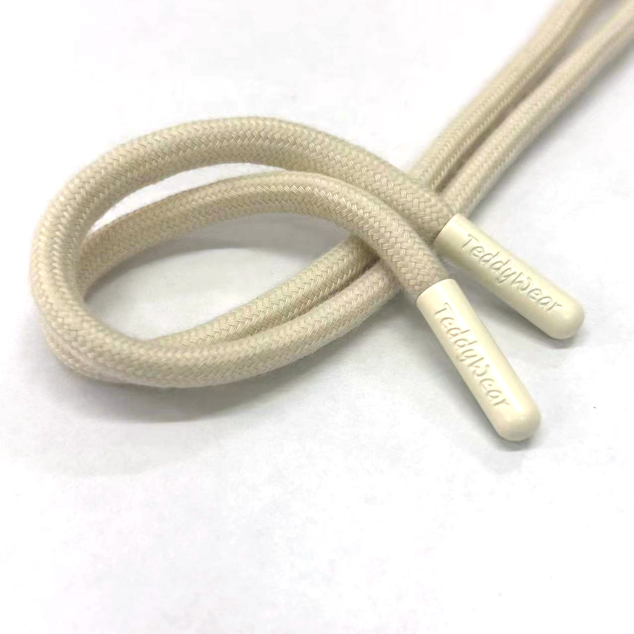 Custom Engraved Logo Nickel-Free Durable Brass Aglet Hoodie Drawstring Tips Shoelaces for Swim Trunks and Other Apparel