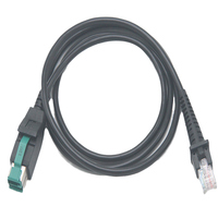 Cable de Escáner USB de 12 V a RJ50 10P10C Personalizado para Impresoras IBM y Máquinas POS