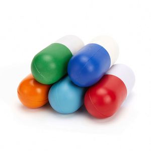 Pelota Antiestrés Personalizada con Forma de Cápsula, con Logotipo, de Espuma PU Suave, Regalo Promocional, Alivio Efectivo para la Ansiedad - Product Image 4