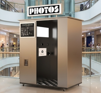Photo Booth Commercial Disco Style Interactive Selfie Booth Machine Fast Printer DSLR Camera Event Promotion Photo Booth