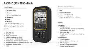4 canali Smart TENS & EMS macchina efficace per alleviare il dolore muscolare con la nostra attrezzatura di terapia fisica di decine unità stimolatore - Product Image 5