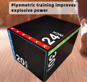 Juego de Cajas Pliométricas Suaves de Alta Densidad, Equipo de Gimnasio, Caja de Salto Polimétrica de Espuma, Caja Pliométrica Suave 3 en 1 para el Hogar - Product Image 4