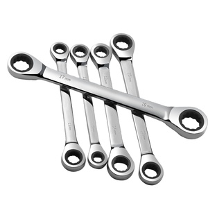 Nhà máy cung cấp hướng dẫn sử dụng lao động tiết kiệm hai đầu một chiều Ratchet cờ lê mận cờ lê số liệu tự làm lớp CRV OEM tùy chỉnh - Product Image 1