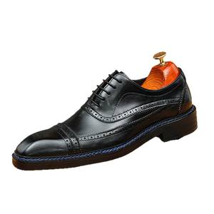 Chaussures Derby haut de gamme entièrement équipées, en cuir de vachette, avec laçage à l'anglaise et boucles plates, adaptées aux hommes. - Product Image 2
