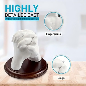 3D bambino adulto famiglia colata a mano <span class=keywords><strong>alginato</strong></span> stampo argilla Souvenir decorativo con modello di amore artificiale - Product Image 5