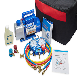 Kit de réparation de climatisation RS-1 220V, comprenant un manomètre et une pompe à vide RS-1 - Product Image 3