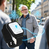 Montre connectée GPS 4G LTE VFA83S pour seniors avec détection de chute, localisation WiFi pour enfants, appel SOS et suivi de santé – Bracelet intelligent