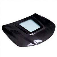 Nouveau capot avant en fibre de carbone de style verre transparent Alfa Romeo Giulia, kit de carrosserie de mise à niveau à fixation par boulons, noir carbone