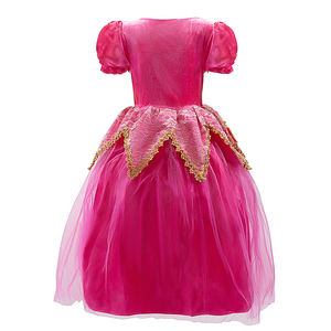 <span class=keywords><strong>Robe</strong></span> à manches longues Sleeping Beauty Princess Aurora pour filles fête d'anniversaire ou Costume de fête de vacances pour enfants - Product Image 2