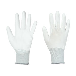Guantes blancos recubiertos de PU de alta calidad Guantes de trabajo de uso general Guantes de seguridad resistentes al desgaste LOGOTIPO personalizable gratis - Product Image 5