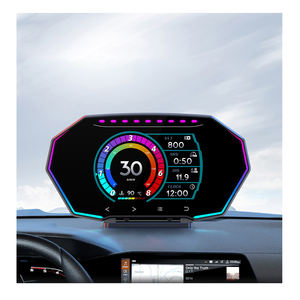 Populaire voiture OBD2 + <span class=keywords><strong>GPS</strong></span> électronique écran tactile bouton 5.5 pouces F11 affichage tête haute HUD compteur de vitesse accessoires de voiture pour toutes les voitures - Product Image 1