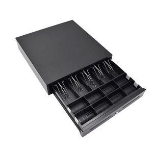 Cassetto Portadenaro POS Economico e Elegante C425-58 RJ11 RJ12 USB, 5 Scomparti, Bianco/Nero, Garanzia 1 Anno - Product Image 2