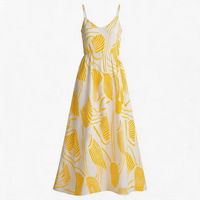Robe longue bohème en mousseline pour femme - Collection été 2026 - Robe femme taille haute très tendance - Robe nuisette rafraîchissante