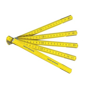Règles pliantes en bois avec mesures métriques et impériales pour la fonction pliable de papeterie scolaire - Product Image 1