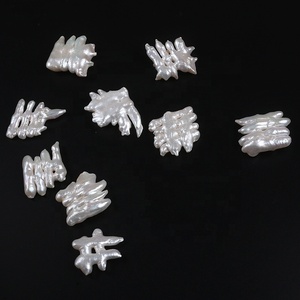 자연산 흰색 발톱 모양 불규칙 닭발 진주 바로크 담수 진주 비즈 - Product Image 4