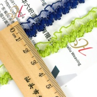 En stock usine, 15 mm, 21 couleurs, Bande élastique en dentelle à volants effet soie de poisson, Picot en nylon, pour sous-vêtements et bretelles de soutien-gorge