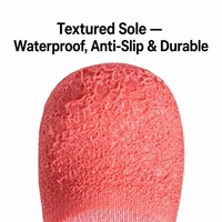Chaussettes imperméables pour chien OEM personnalisées, antidérapantes en TPE, bottes tricotées pour animaux de compagnie avec sangle Velcro, pour petits et moyens chiens, vente en gros pour animaux de compagnie