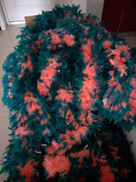Boa en plumes de dinde bicolore, Boa Chandelle, Plumes, pour Carnaval, Mariage, Fête, Costume de scène, Garniture de châle, Artisanat DIY, Vente en gros
