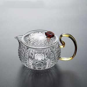 Hochwertige Glas teekanne Haushalt Hoher Boro silikat glas kessel Hitze beständige Blume Teekanne Büro Teekanne Tee Trenn kanne - Product Image 2
