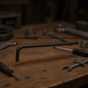 ประแจหกเหลี่ยมรูปตัว L ความยาว 280 มม. ขนาดเมตริก สำหรับงานที่ต้องการความแม่นยำ - Product Image 3