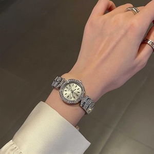Montre pour femme Gadi ronde de style InS avec bracelet serti de diamants, élégante et tendance, haut de gamme - Product Image 2