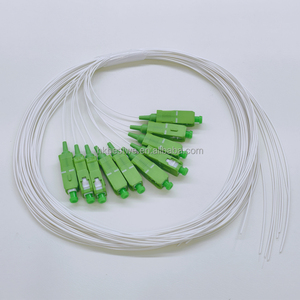 Câble à fibre optique monomode G652A1 0,9 mm 9/125 Pigtail SC APC LSZH neuf, 10 cœurs, longueur 2 m - Product Image 2